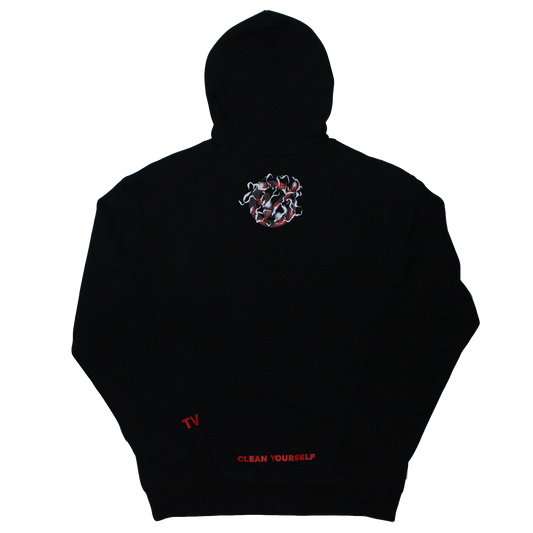 floating logo hoodie