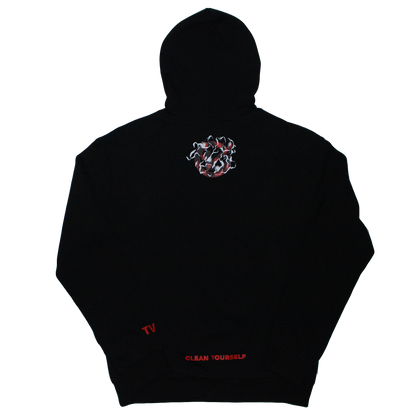 floating logo hoodie