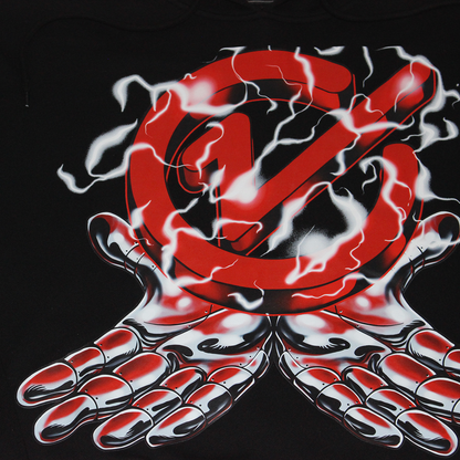 floating logo hoodie