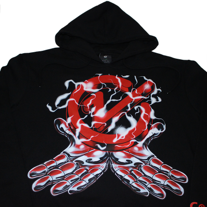 floating logo hoodie
