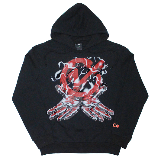 floating logo hoodie