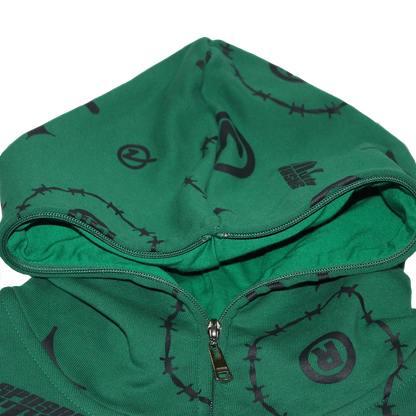 barbwire full zip hoodie