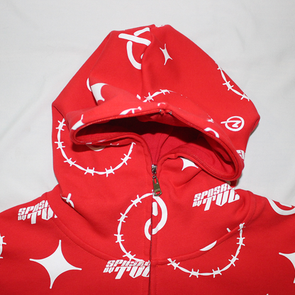 barbwire full zip hoodie