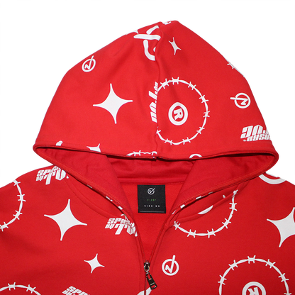 barbwire full zip hoodie