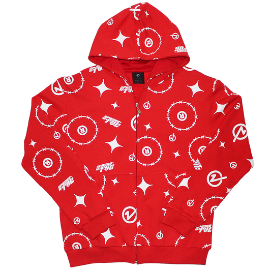 barbwire full zip hoodie
