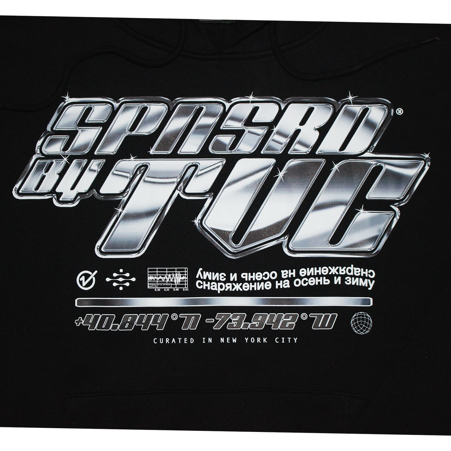 Metallic Logo Hoodie