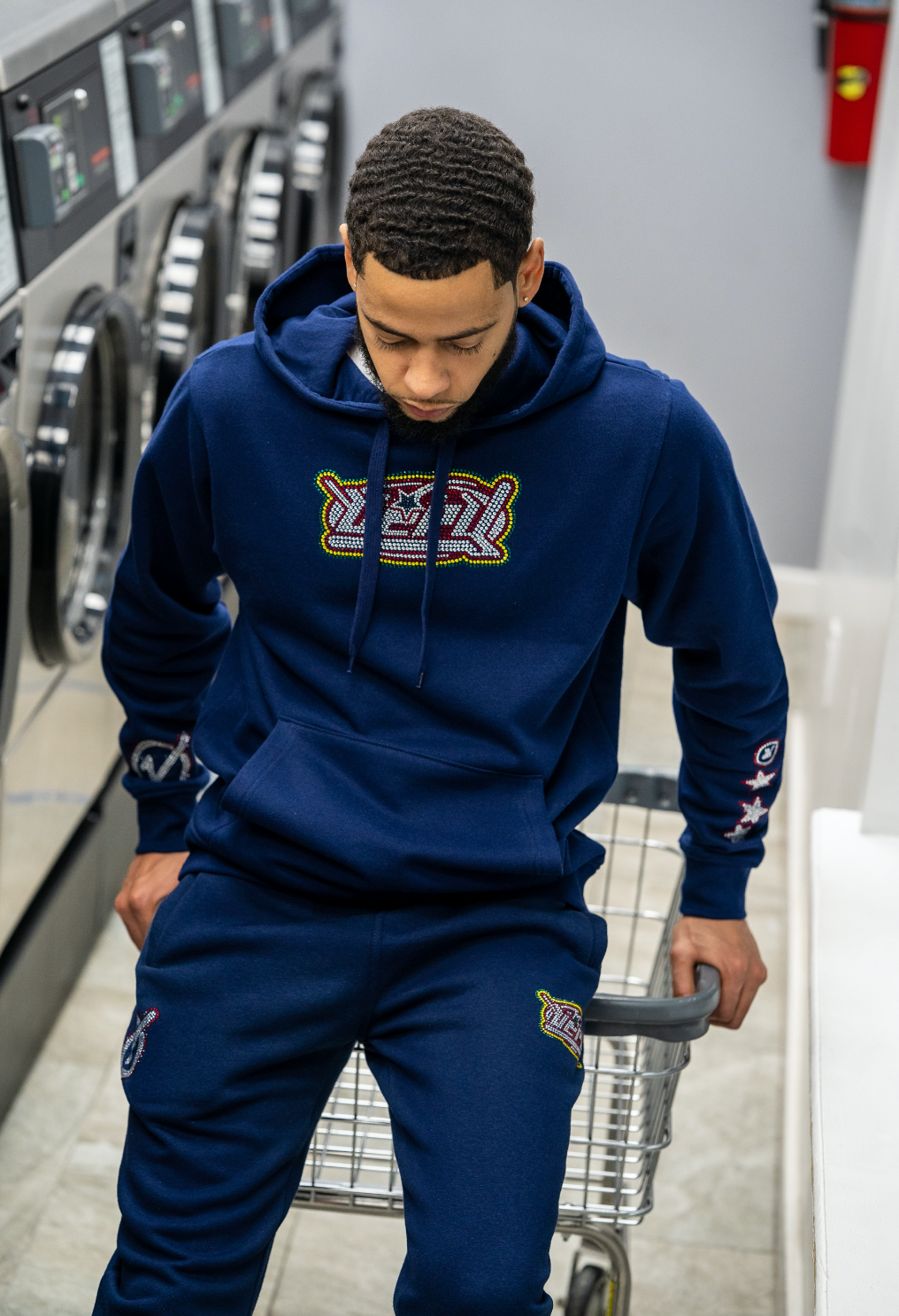 Swarovski V2 Sweat Suit [Navy]