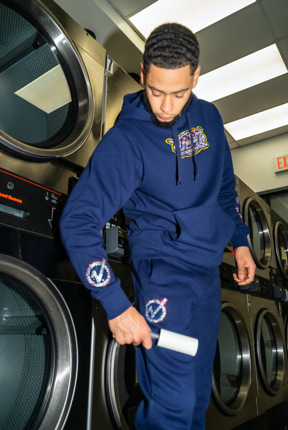 Swarovski V2 Sweat Suit [Navy]