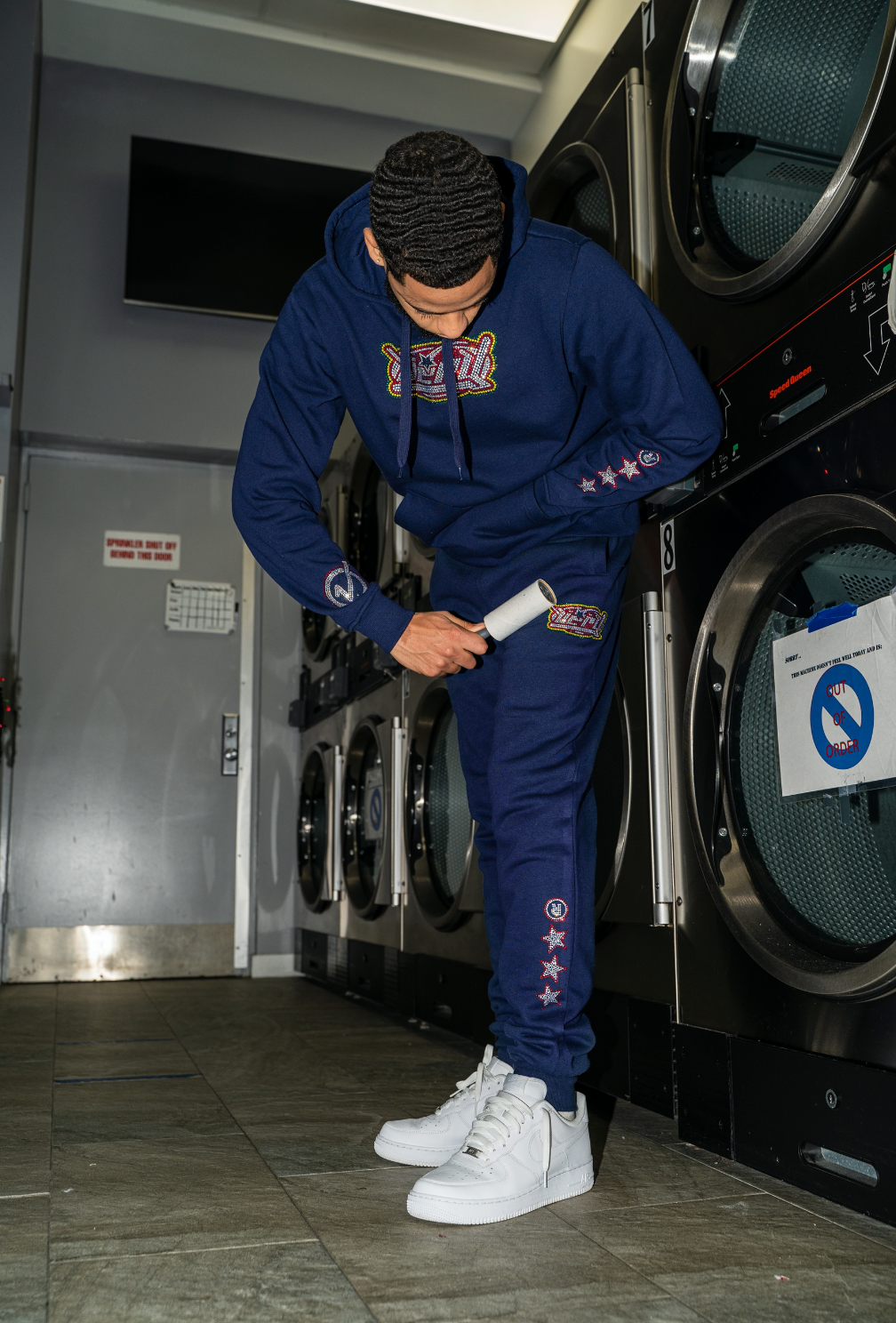 Swarovski V2 Sweat Suit [Navy]