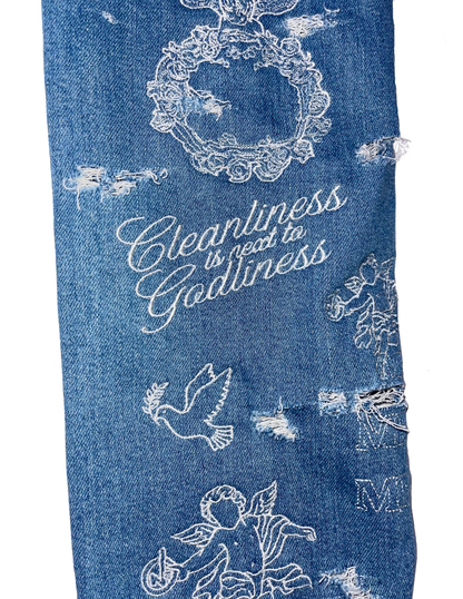 Cleanliness Light Denim Jeans